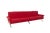 Italian Red Model 875 Sofa by Ico Parisi for Cassina For Sale