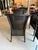 Set of 5 Lamberts Black Wicker Arm Chairs With Custom Perennials Seat Cushions For Sale - Image 14 of 14