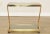 1970s Modernist Brass & Smoked Glass Z-Form Two Tier Bar Cart For Sale - Image 4 of 13