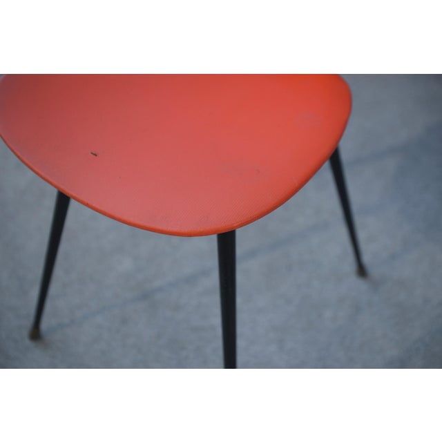 Set of Red Skai Chairs, 1960s For Sale - Image 13 of 18