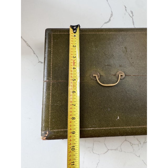 Antique Orfevrerie Christofle "Canaux Laurier" Monogramed Cutlery Set of 24 - 12 Dinner Knife and 12 Fork - 8" Long For Sale - Image 11 of 11