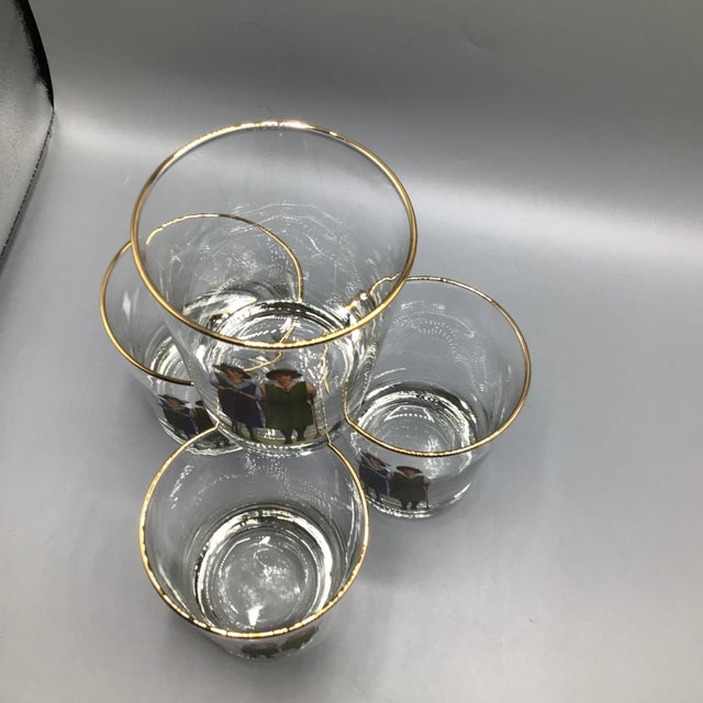 Vintage Female Golfers Double Old Fashion Gold Rim Glasses For Sale - Image 12 of 13