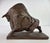 This is a mid-century vintage Austin productions bull sculpture. This large sculpture of a bull is sculpted in plaster and...