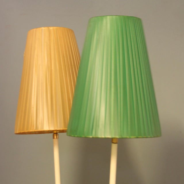 Mid-Century Modern German Floor Lamp with Two Shades, 1950s For Sale - Image 6 of 9