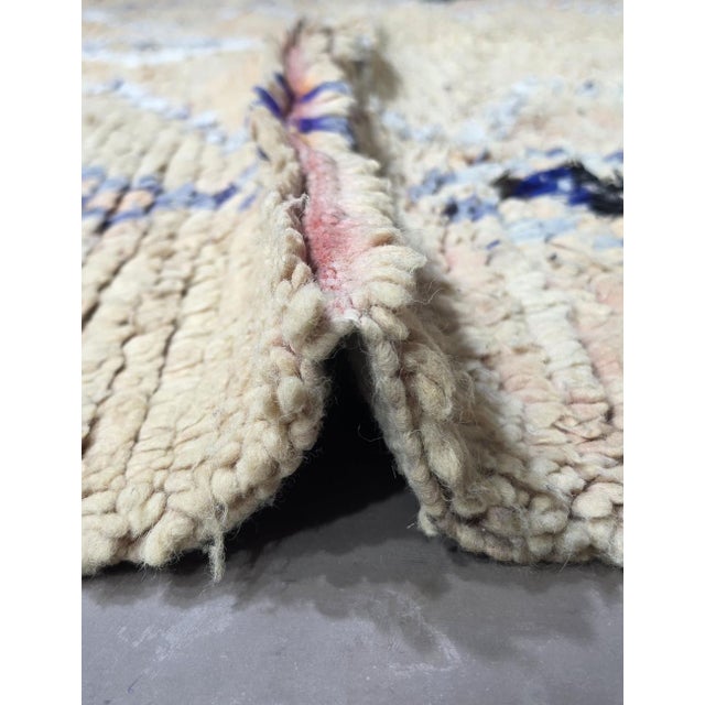 Tribal Camel Handwoven Berber Wool Rug - 7.8 X 6.2 Ft For Sale - Image 3 of 6