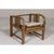 Anglo Style Bone Inlaid Armchair with Folding Back and Loop Arms For Sale - Image 10 of 12