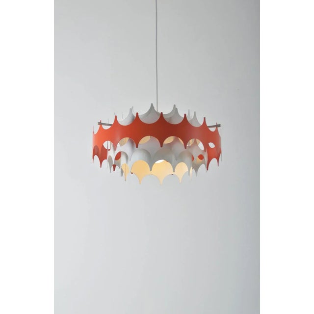 1960s Vintage Pendant Lamp by Doria Leuchten, 1960s For Sale - Image 5 of 8
