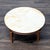 Vintage Wood Coffee Table With Marble Top For Sale - Image 4 of 5