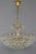 1970s Seven Light Crystal Glass and Gilt Brass Chandelier, Germany, 1970s For Sale - Image 5 of 18