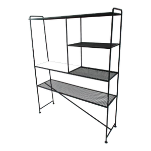 Mid Century Etagere Bookcase by Freda Diamond in the Style of Weinberg or Mategot