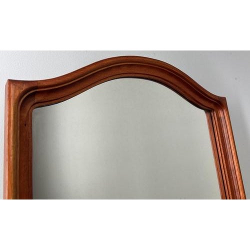 Vintage French Wall Mirror with Curved Frame For Sale - Image 6 of 8
