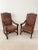 Baroque Style Renaissance Revival Tuscan Tall Back Carved Open Armchairs Upholstered Seat and Back Excellent Condition. For Sale - Image 13 of 17