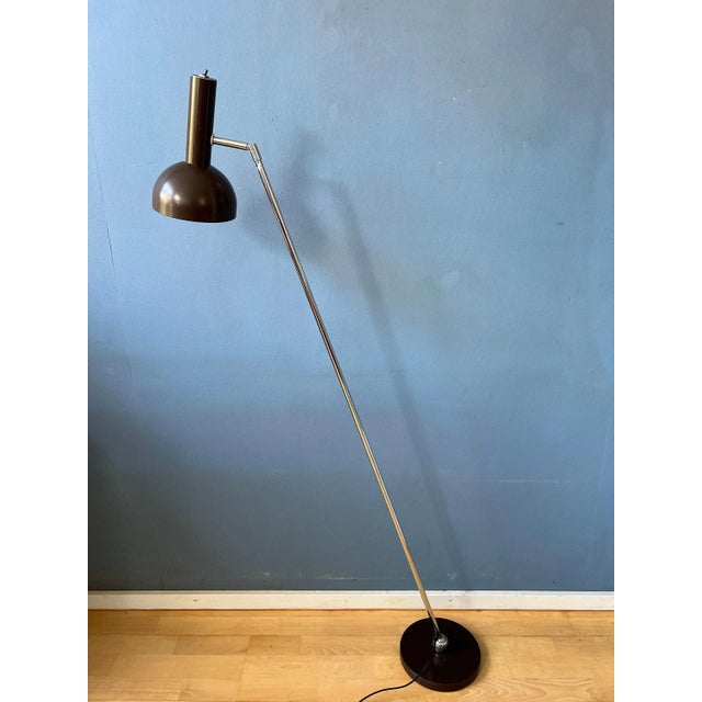 Mid-Century Brown Ball Rotating Floor Lamp from Hala, 1970s For Sale - Image 11 of 11