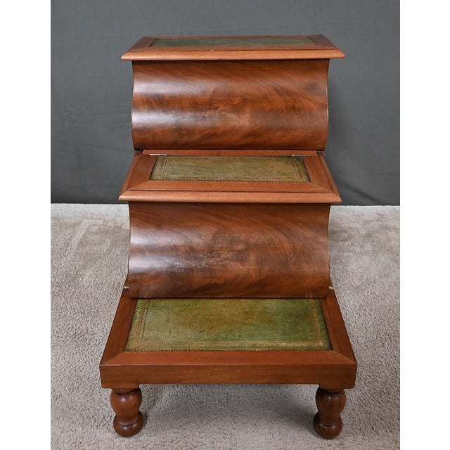 19th Century Victorian Mahogany Library Step Stool, England For Sale - Image 9 of 18