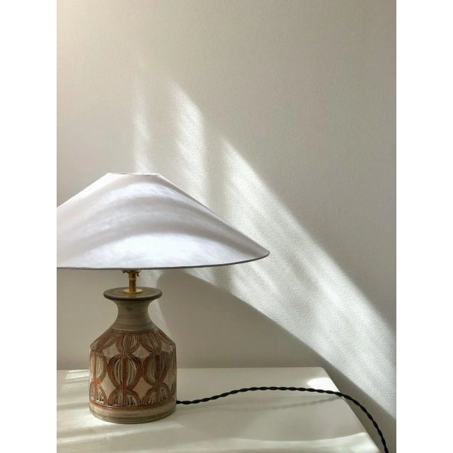 Bitossi Vintage Brown Stoneware Table Lamp from Bitossi, 1960s For Sale - Image 4 of 10
