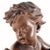 Cherub with water jug Terracotta sculpture on Verdigris marble base after a model by Albert-Ernest Carrier-Belleuse....