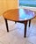 Farmhouse Antique Round Mahogany Dining Table, 42” Turned Legs, Farmhouse Style For Sale - Image 3 of 10