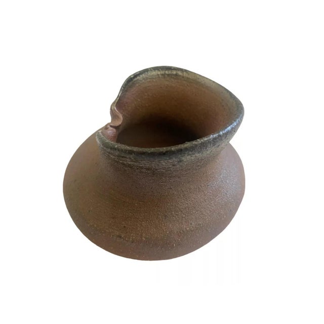 American Mid Century Modern Ceramic Pottery Weed Pot Vintage Retro For Sale - Image 3 of 6