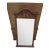 1980s Ethan Allan Console Wall Mirror Charter Oak Jacobean Gothic For Sale