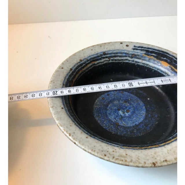 Swedish Atelje Orbit Stoneware Bowl by Inge Persson for Rorstrand, 1960s For Sale - Image 6 of 8
