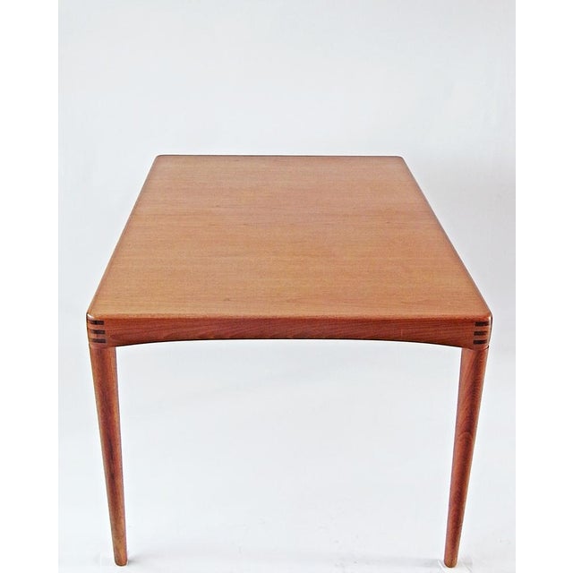 Teakwood regularly maintained, table extension (insert plate 60cm) unused (matte), slight dents on the table legs restored...