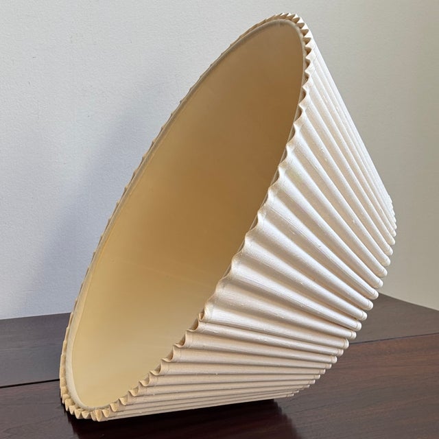 Mid 20th Century Mid-20th Century Scalloped Empire Lamp Shade For Sale - Image 5 of 18
