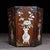 Late 20th Century Huali Rosewood Hexagonal Brush Pot Inlaid With Mother-of-Pearl For Sale - Image 5 of 10