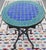 Moroccan Blue/Green Mosaic Dining Table For Sale In Orlando - Image 6 of 6