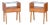 Mid-Century Modern Bedside Tables in Oak and Glass, 1950s, Set of 2 For Sale