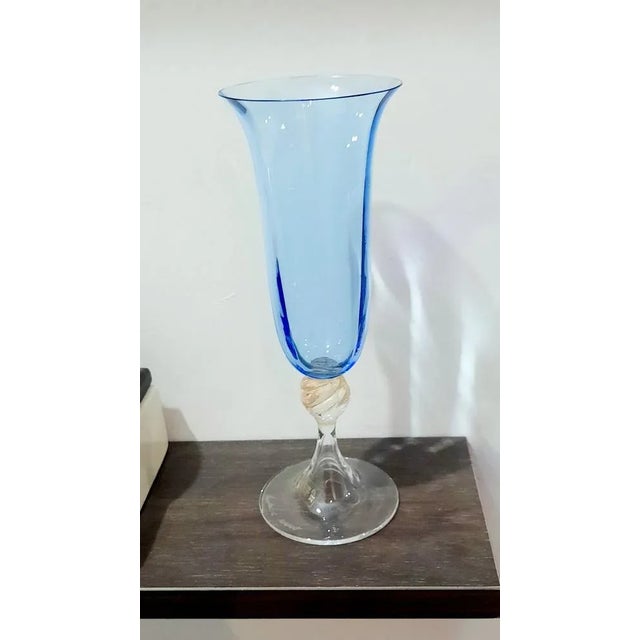 Murano Champagne Glass from Cenedese & Albarelli, 1980s For Sale - Image 6 of 6