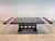Brown Late 20th Century Ebonized Oak Extension Dining Table With Lattice Pedestal Base For Sale - Image 8 of 13