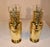 Pair of 19th C. Hand Cast Brass Vases With Glass Inserts For Sale - Image 9 of 11