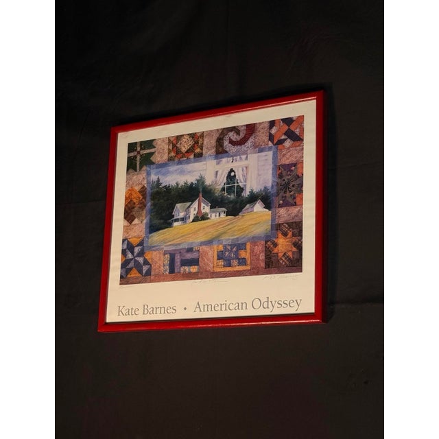 American Odyssey Folk Art Framed Print by Kate Barnes For Sale - Image 4 of 5
