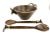 Bring a rustic touch to your dining experience with this Vintage Deer Wood and Brass Salad Bowl paired with charming...