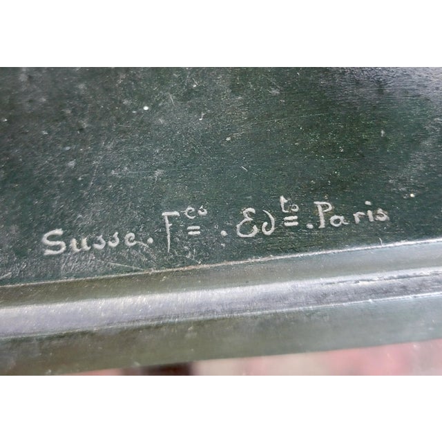 1920s Paul Silvestre Boy & Girl Satyr Art Deco Bronze Bookends- a Pair For Sale - Image 10 of 13