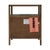 Mendel 21.25 in. W Rectangular Wood 2 Drawer Narrow Nightstand with Open Shelf, Walnut For Sale - Image 9 of 11