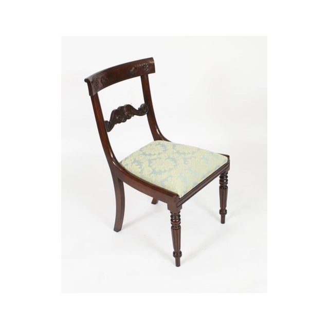 Antique George IV Dining Table and Chairs, 1820s, Set of 7 For Sale - Image 12 of 18