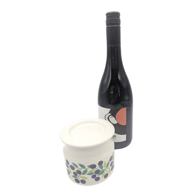 Ceramic Vintage Arabia Finland Pomona Jar With Lid For Sale - Image 7 of 10