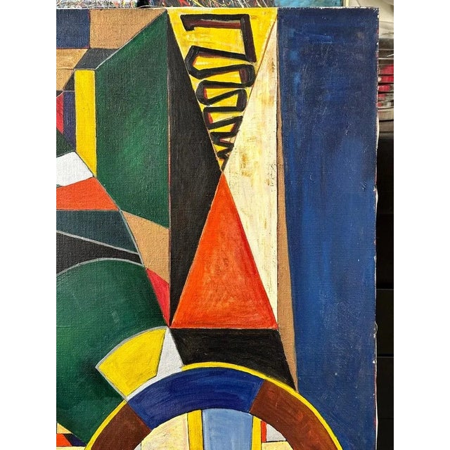 1960s “Space Elements” Original Painting by Aage Rasmussen For Sale - Image 4 of 13