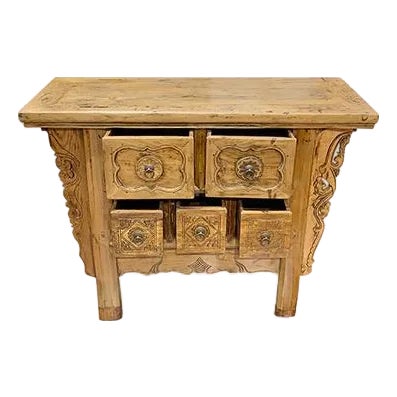 1960s Asian Vintage Hand Carved Apron and Drawers For Sale In New York - Image 6 of 8