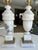 Pair of Italian Neoclassic Alabaster Table Lamps, Hand-Carved, 1950s For Sale - Image 4 of 18