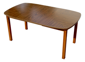 Mid-Century Modern American Walnut Expandable Dining Table, C. 1960s–1970s