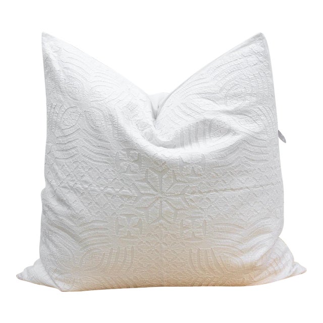 Star Bloom Large Applique Pillow Cover For Sale