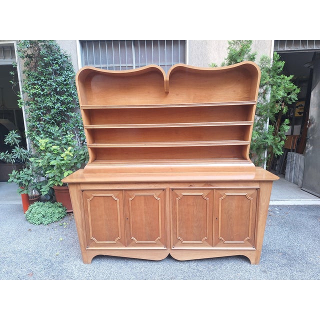 Vintage Plate Rack in Sinuous Light Wood by Mario Cereghini, 1940s For Sale - Image 6 of 18