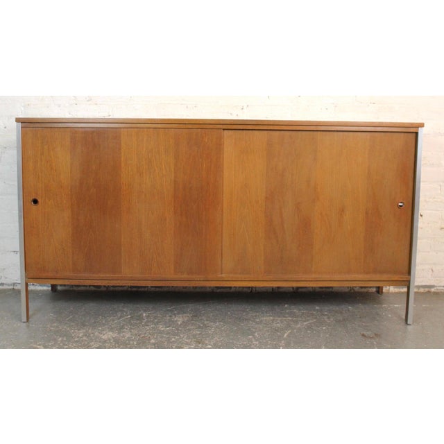 Mid-Century Modern Paul McCobb for Calvin 'Linear' Mid 20th Century Walnut Sideboard For Sale - Image 3 of 17