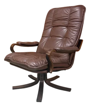 Mid 20th Century Danish Bentwood Swivel Armchair
