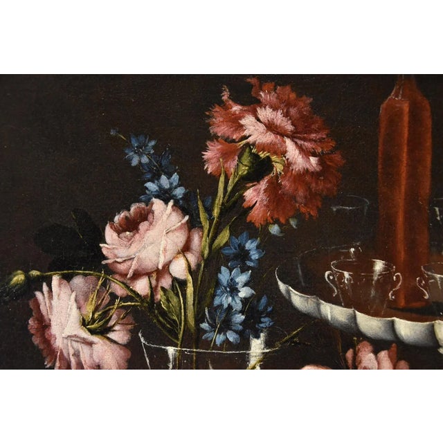 Rococo Giacomo Nani, Still Life, 1740, Oil on Canvas, Framed For Sale - Image 3 of 18