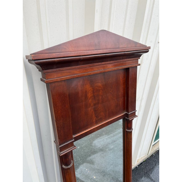 19th Century Empire Mahogany Framed Pier Mirror For Sale - Image 9 of 12