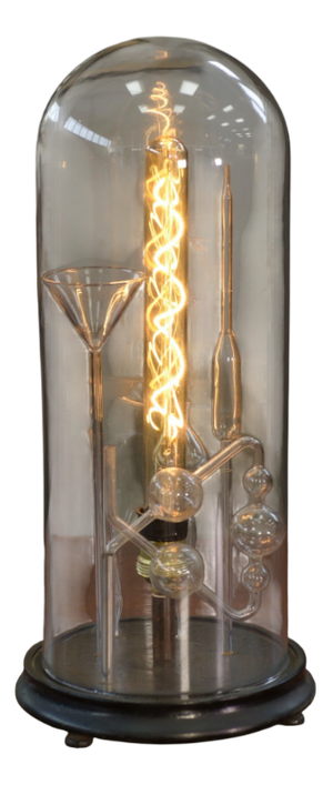 Chemistry Instrument Bridal Globe Lamp, 1950s