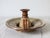 Tan Vintage Studio Art Pottery Candle Holder Hurricane Style Lamp For Sale - Image 8 of 9